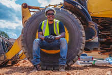 Portrait Of Diverse Construction Worker