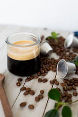 Poster - Brewed Espresso Shot in Glass