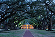 © Mint Images - Southern Manor Home at Night