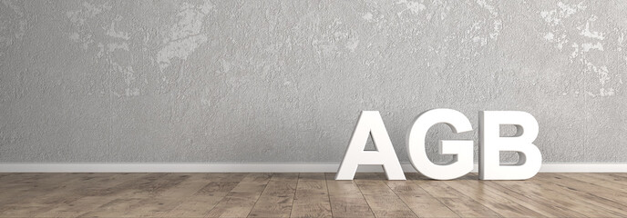 AGB Schriftzug für Homepage