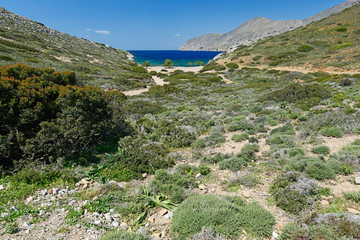 Sticker - Küstenlandschaft auf Kalymnos, Griechenland