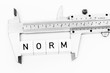 Norm standard measurement caliper
