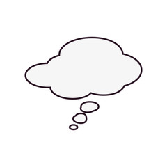 Sticker - comic speech bubble on white background