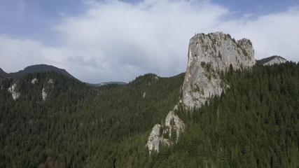 Wall Mural - Bicaz gorge seen from a drone