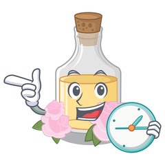 Sticker - With clock rose oil isolated with the mascot