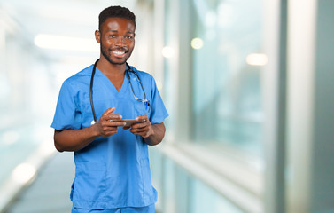 Wall Mural - African doctor portrait