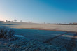 © onoky - Europe, France, Burgundy, Cote-d'Or, Bard les Epoisses, frozen fields in the coutryside