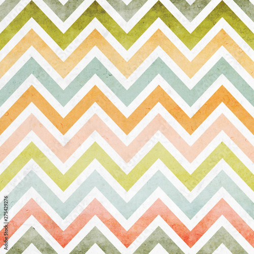 Pastel color style zigzag chevron seamless pattern background overlaid with g...