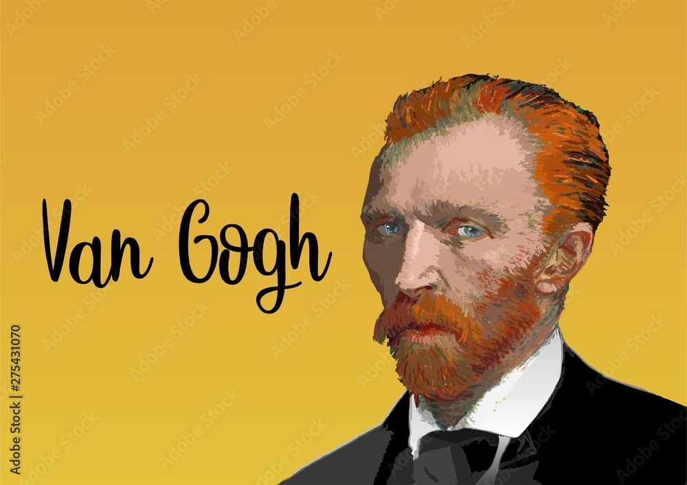 Vincent Van Gogh portrait - obrazy, fototapety, plakaty 