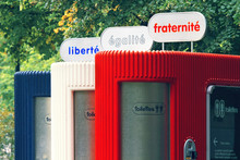 Norway, Oslo, Lavatories, French Flag Colors By Lars Ramberg