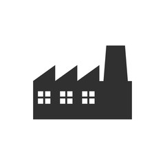 Poster - Factory icon template black color editable. industrial buildings symbol vector sign isolated on white background. Simple logo vector illustration for graphic and web design.