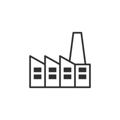 Poster - Factory icon template black color editable. industrial buildings symbol vector sign isolated on white background. Simple logo vector illustration for graphic and web design.