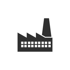 Poster - Factory icon template black color editable. industrial buildings symbol vector sign isolated on white background. Simple logo vector illustration for graphic and web design.