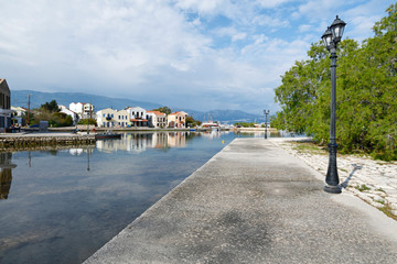 Poster - Hafenmole von Kastelorizo (Megisti), Griechenland - Port of the Greek island Kastellorizo