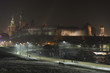 Wawel castle in the night