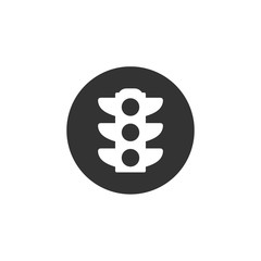 Leinwandbilder - Traffic lights icon template black color editable. Stoplight symbol vector sign isolated on white background. Simple logo vector illustration for graphic and web design.