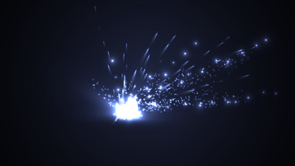 Wall Mural - spark after explosion