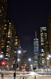 Fototapeta  - Streets of Manhattan at night.