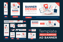 Web Banner Template In Multiple Sizes