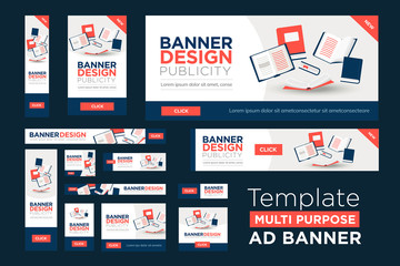 Web Banner Template in multiple sizes