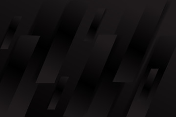 Wall Mural - black background overlap layer dimension with line design for modern background or website