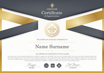 Wall Mural - certificate template with luxury pattern,diploma,Vector illustration.