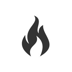 Poster - Fire flame icon template black color editable. Fire flames symbol vector sign isolated on white background. Simple logo vector illustration for graphic and web design.