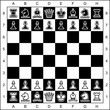 Vector high quality graphic representation of chess pieces on chessboard