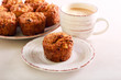 © manyakotic - Carrot cake with fruit and nuts, served