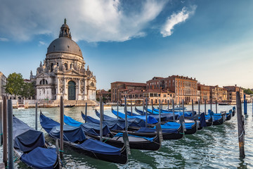Fototapete - Basilica di Santa Maria della Salute in Venice, Italy. Scenic travel background.