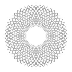 Circle geometric pattern. Design element.