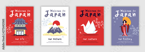 Fotomural  Japan Poster Set