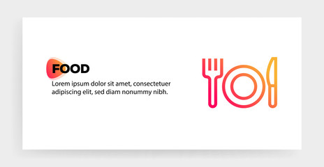 Poster - FOOD ICON CONCEPT