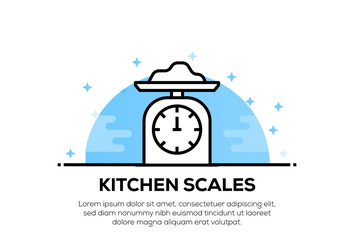 Sticker - KITCHEN SCALE ICON CONCEPT