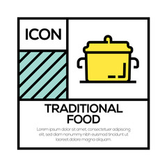 Sticker - TRADITIONAL FOOD ICON CONCEPT