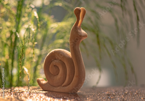 wooden snail