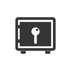 Aufkleber - Bank vault icon template black color editable. Bank locker or security box symbol vector sign isolated on white background. Simple logo vector illustration for graphic and web design.