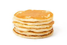 Pancakes On A White