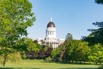 Wall Mural - Exterior of the Maine Capitol Building in Augusta, Maine