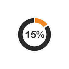 Fototapete - Percentage icon template black color editable. Discount symbol vector sign isolated on white background. Simple logo vector illustration for graphic and web design.