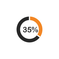 Fototapete - Percentage icon template black color editable. Discount symbol vector sign isolated on white background. Simple logo vector illustration for graphic and web design.