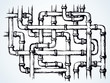 © Marina - Plumbing pipes. Vector drawing symbol