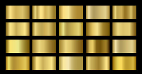 Wall Mural - gold metallic, bronze, silver, chrome, copper metal foil texture gradient template