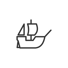 Poster - Ship icon template black color editable. Ship symbol vector sign isolated on white background. Simple logo vector illustration for graphic and web design.
