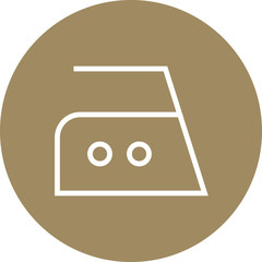 Sticker - Clothing Iron Laundry Outline Icon