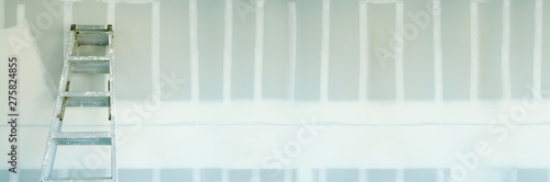 New Sheetrock Drywall and Ladder Abstract Banner Tableau sur Toile
