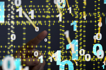 Digital Network and data concept