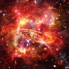 Wall Mural - galaxy and stars. the elements of this image furnished by nasa.