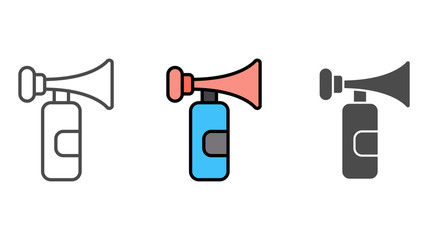 Air horn vector icon sign symbol