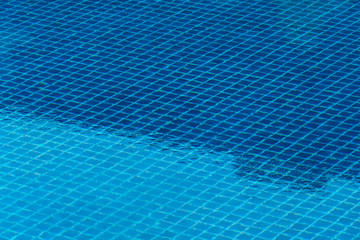 blue swimming pool for relaxation or refreshment traveling  in summer time background